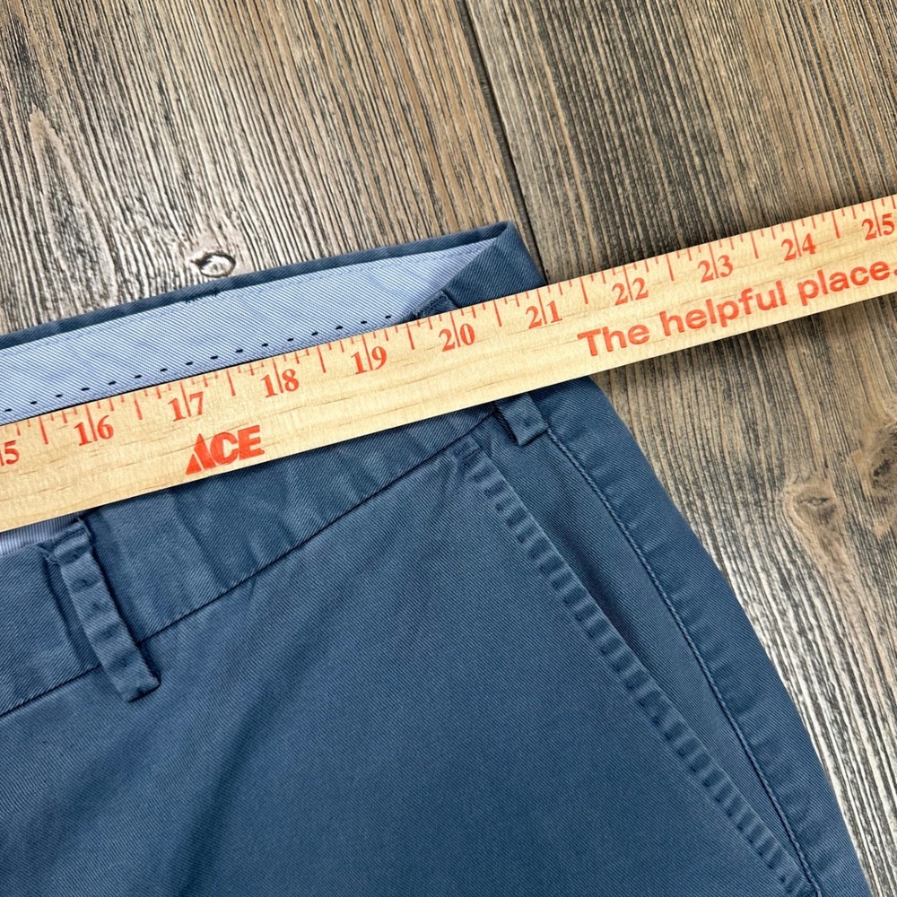 Peter Millar Soft Touch Twill Trouser Mens 42x26.5 Pants Blue Flat Front MCOB48 - Picture 7 of 9